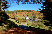 Granja de Vermont en otoño