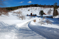Granja de Vermont en invierno
